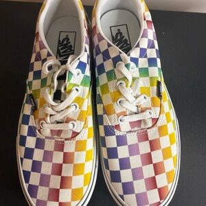 Women’s Pride Vans Rainbow Checkered Sneakers